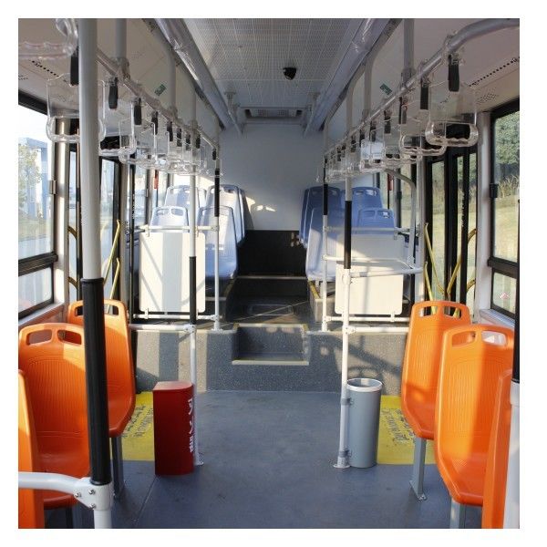 2800N.m Maksimum Torklu, 250km Sürüş Menzilli LiFePo4 Bataryalı 10.5m Toplu Taşıma Elektrikli Otobüs