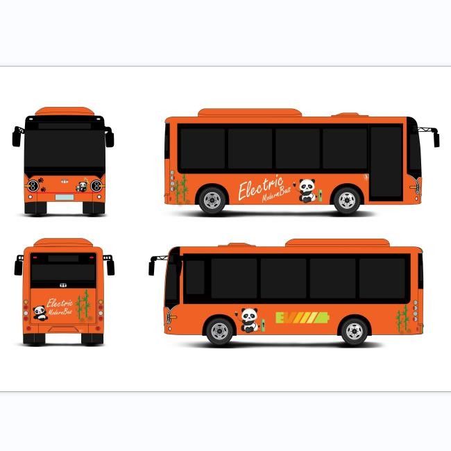 6.6m elektrikli minibüs 23 koltuklu 200KM sürüş menzili ve sol el sürüşü seçeneği