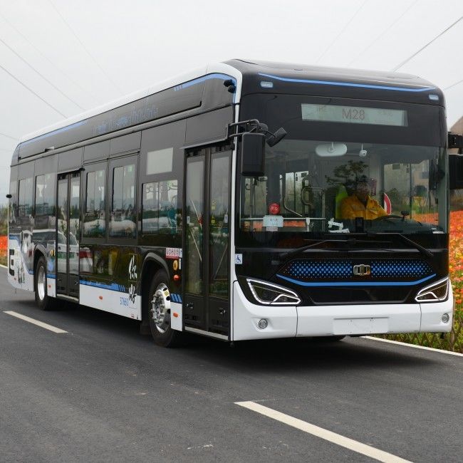 12M Düşük Giriş Katı Pil Elektrikli Otobüs 350.07 kWh Pil ve 280-650km Sürüş Menzili