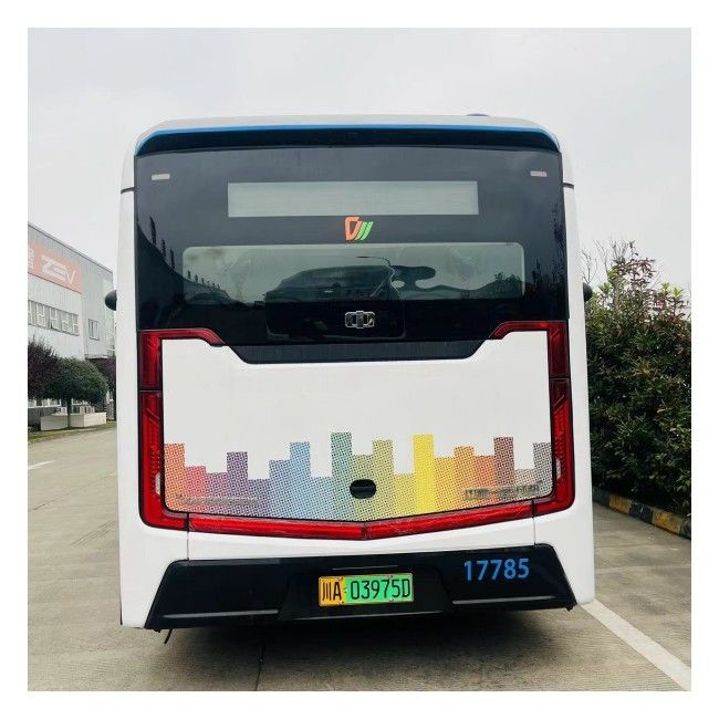 12 M Saf Elektrikli Otobüs LHD Otomatik EV İç Şehir Otobüsü 46 kişilik Hava süspansiyonu ile