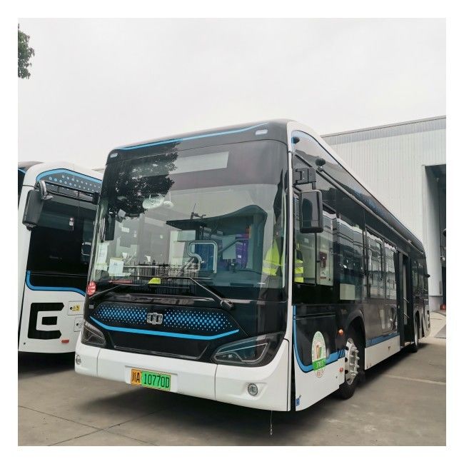 12 M Saf Elektrikli Otobüs LHD Otomatik EV İç Şehir Otobüsü 46 kişilik Hava süspansiyonu ile