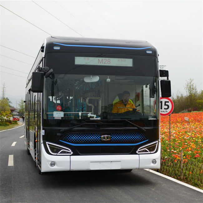 12 metrelik düşük katlı elektrikli şehir otobüsü yüksek kapasiteli LFP pil 300 km menzile sahip OEM toplu taşımacılık çözümü