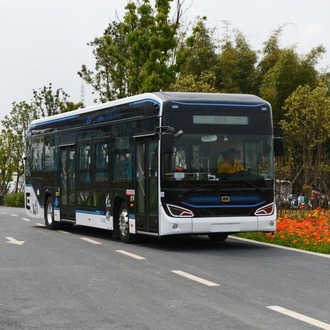 12 M Temiz Elektrikli Otobüs Alt Giriş Zemin Otobüsü EV Otobüsü 46 Koltuklu Hava Asılılığı