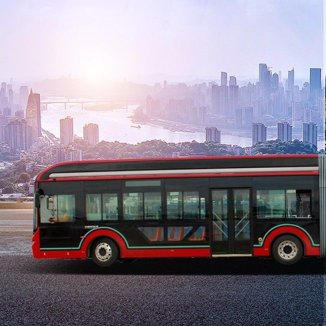ABS Lastik Kentsel Zev Otobüs 45 Koltuk LiFePo4 Yeni Enerji Şehir Tur Otobüsü 18m