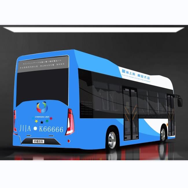 Green Travel 10.5m 27 Koltuk Elec City Hidrojen Yakıt Hücreli Otobüs LHD 0 Emisyon
