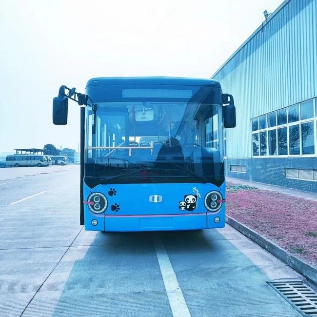 6.6m Elektrikli Mini Otobüs Pil Şarj Aracı LHD RHD 23 Koltuklı Nakliye Hizmetleri İçin