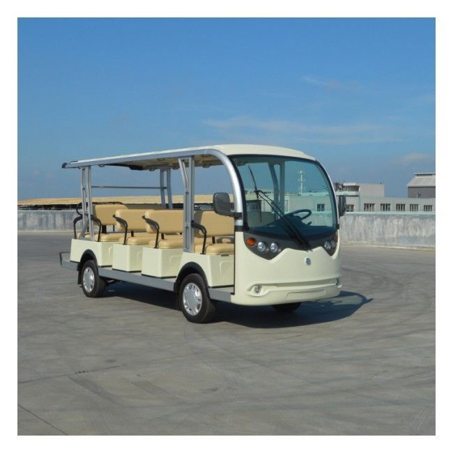 Park için 14 Koltuk Elektrikli Gezi Otobüsü 72v Lityum Pil Özel Golf Arabaları