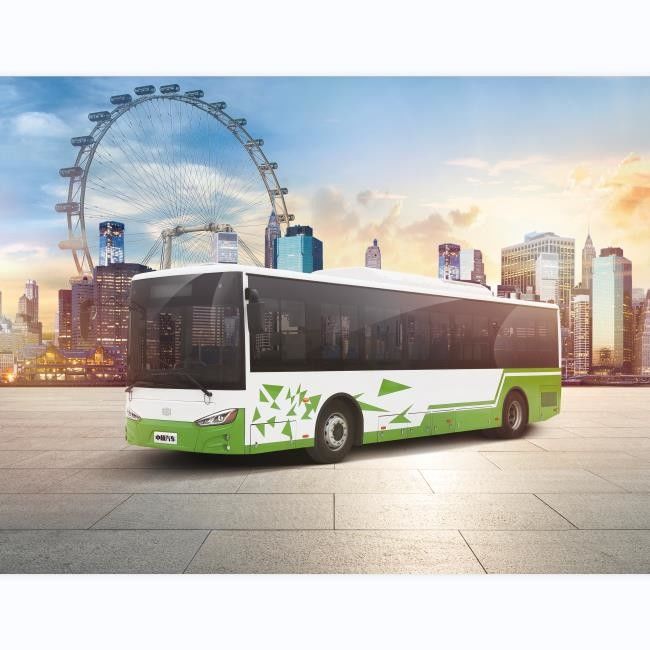 10.5m saf elektrikli otobüs EV otobüs 250km uzun mesafeli otobüs 30 kişilik