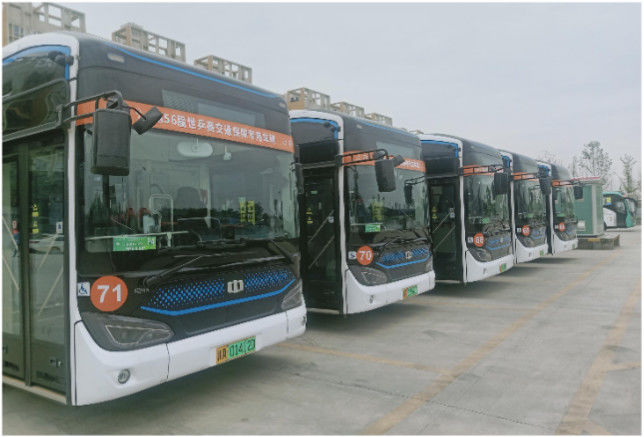 Şehir 12 metre 40 kişilik Yeni Enerji Otobüsü Hava asılı ve Hızlı Şarjlı EBus