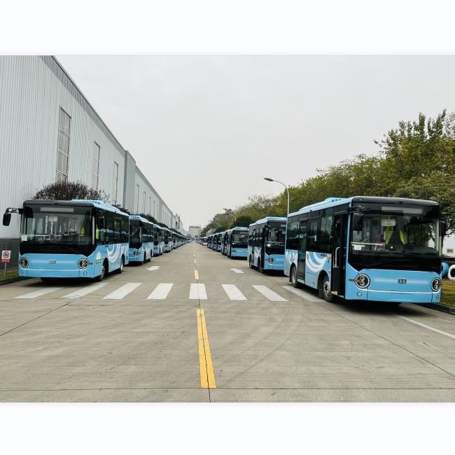 6.6m 16 Koltuk Saf Elektrikli Otobüsler Toplu Taşıma Otobüsü Yeni Enerji Aracı
