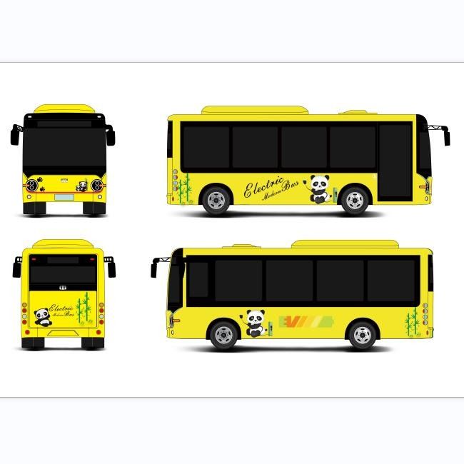 6.6m Elektrikli minibüsler elektrikli şehir otobüsü şehir taşımacılığı için düşük katlı otobüs.