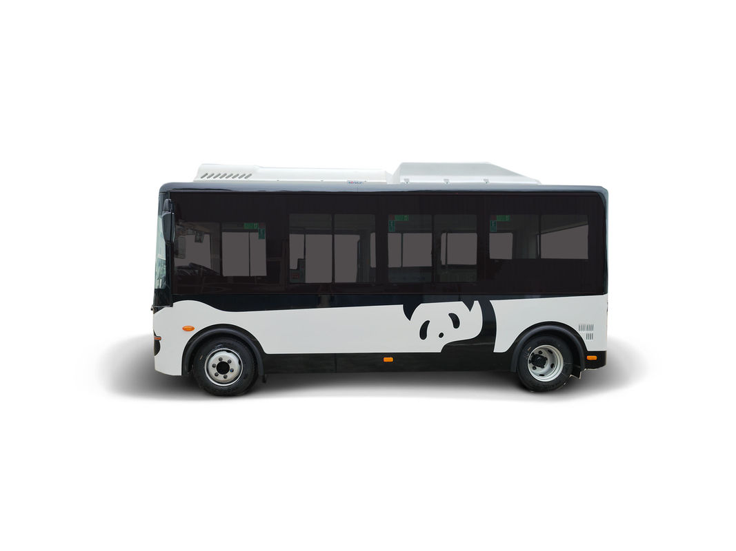 5.9m Elektrikli Minibüs 14 Koltuklu Düşük Katlı Otobüsler Toplu Taşımacılık için yeşil otobüsler.