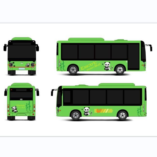 6630*2200*2925 Boyutlar Elektrikli Minibüs E Otobüs 6.6m Pilli Elektrikli Otobüsler Toplu Taşımacılık için