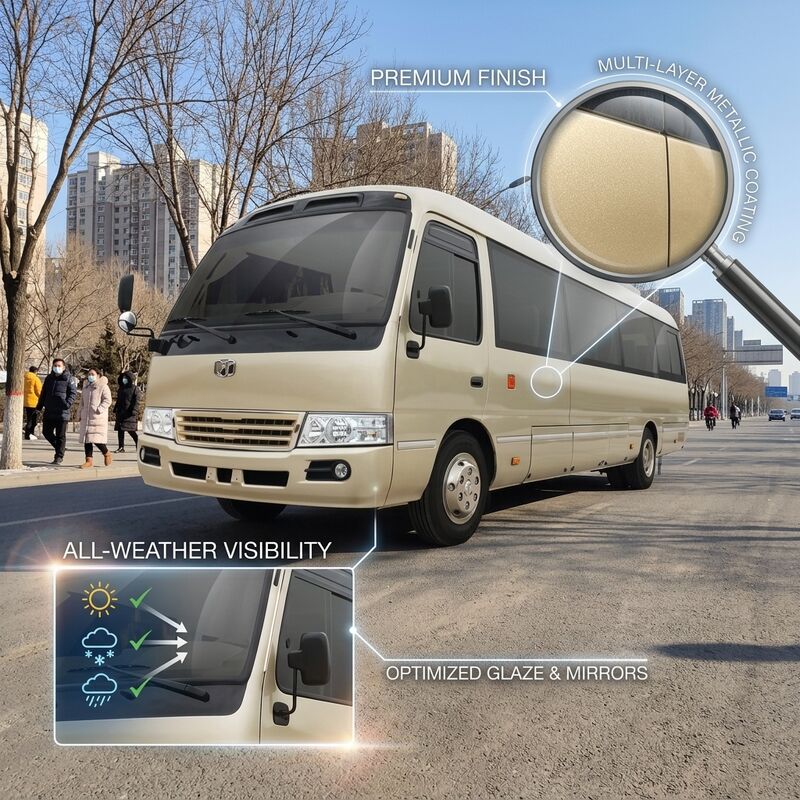 6m 19 Koltuk Zev Otobüs LHD Enerji Saf Elektrikli Mini Otobüs 89.7 Kwh Al