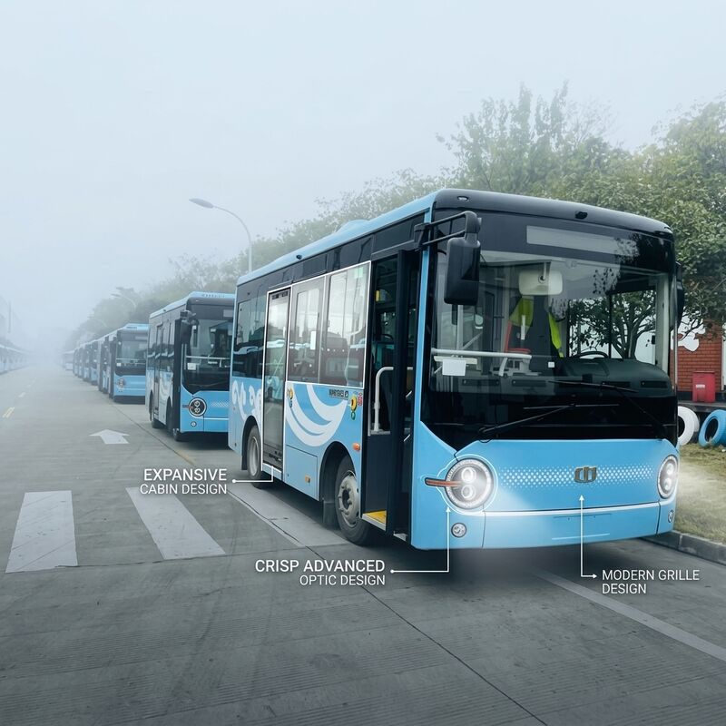 6.6m Batarya Elektrikli Minibüs 19 koltuklu 95.25kWh uzun menzilli çevre dostu ulaşım.