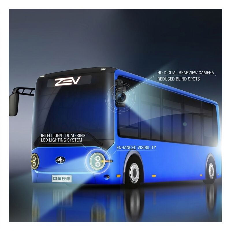 6.6m Saf Elektrikli Otobüsler Mini Şehir Otobüsü Sıfır Otobüsler Toplu Taşımacılık için 16 Koltuk