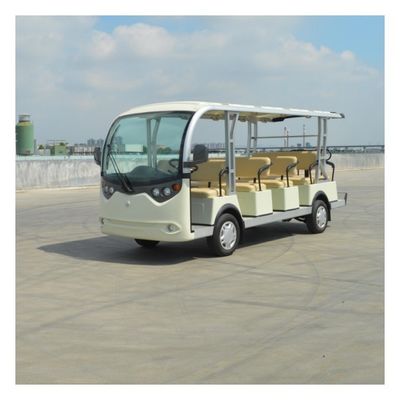 Park için 14 Koltuk Elektrikli Gezi Otobüsü 72v Lityum Pil Özel Golf Arabaları