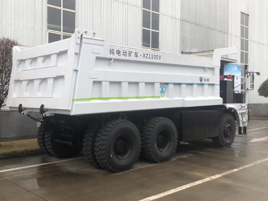 110 tonlık yararlı yüklü elektrikli madencilik kamyonu 528kWh LFP pil ve özerk taşıma ile