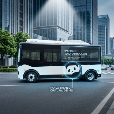 5.9m Elektrikli Mini Otobüsler Elektrikli Van 14 kişilik Toplu taşıma araçları için yolcu otobüsü.
