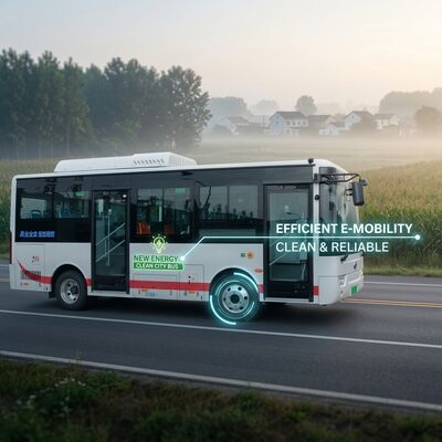 6M Pil Elektrikli Mini Otobüs Şehir 14 Koltuklu Yaprak Yay Süspansiyonu.