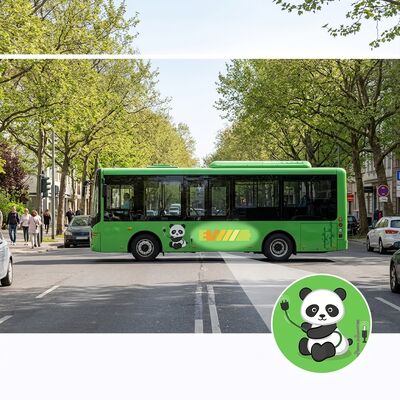 6 metrelik elektrikli minibüsler toplu taşıma otobüsü 14 kişilik, klima ile.