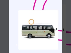 8m 24-32 Koltuk Otomatik Şanzıman Elektrikli Coaster Otobüsler Yaprak Yay