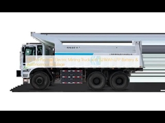 110 tonlık yararlı yüklü elektrikli madencilik kamyonu 528kWh LFP pil ve özerk taşıma ile
